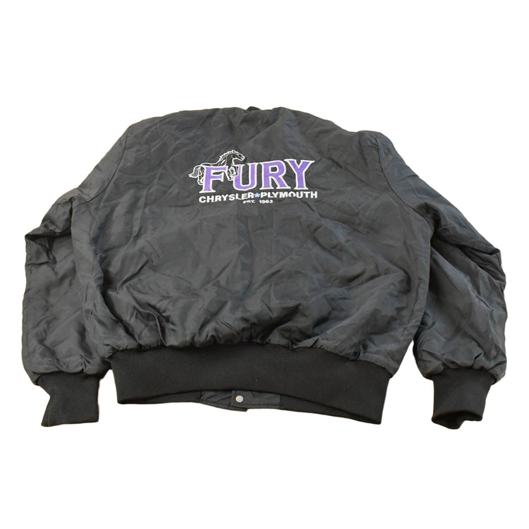 Vintage 1990s Fury Chrysler Plymouth Car Bomber Jacket Men's XL