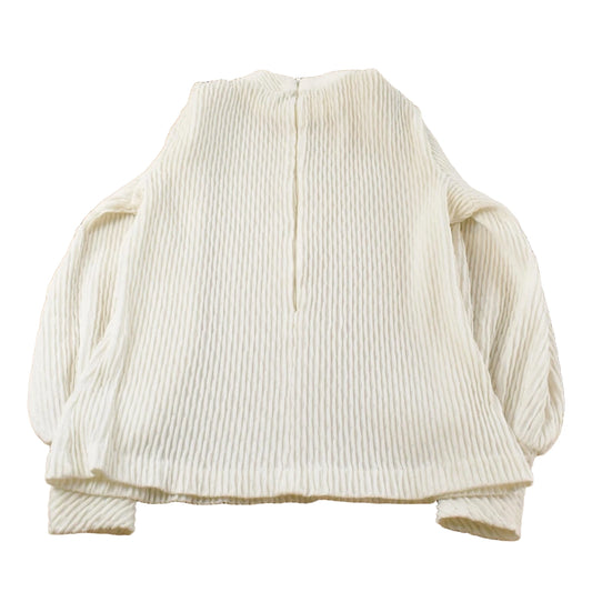 Vintage 1970s Ribbed Souflee Mock Neck Top Women's M