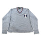 Vintage 1980s National V-Neck Knit Sweater Men's Medium