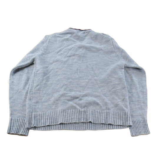 Vintage 1980s National V-Neck Knit Sweater Men's Medium