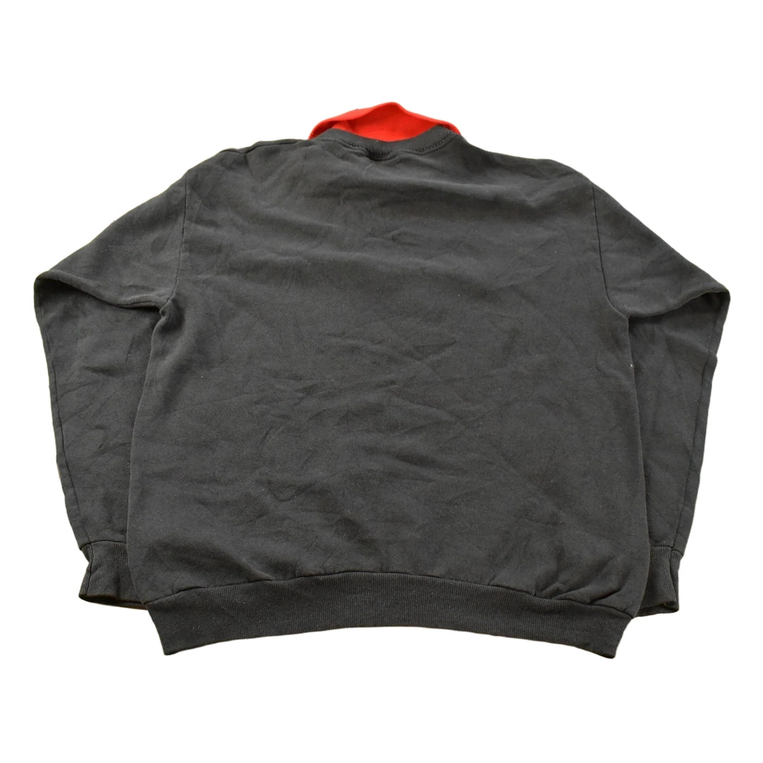 Vintage 1990s Cardinal Birds Collared Sweatshirt Men's Large