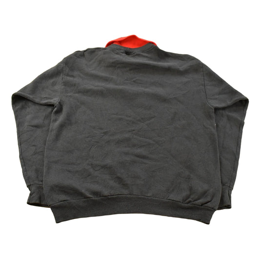 Vintage 1990s Cardinal Birds Collared Sweatshirt Men's Large