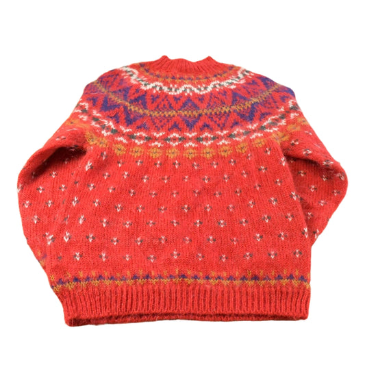 Vintage 1990s Morningside Mohair Nordic Knit Sweater Women's S
