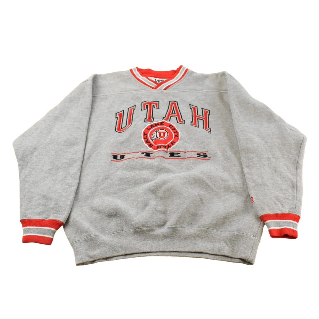 Vintage 1990s Utah Utes Lee Sport Collegiate Crewneck Sweatshirt Mens M