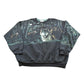 Vintage 1990s Wolf Theme All Over Print Henley Sweatshirt Men's XL