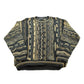 Vintage 1990s Protégé 3D Cable Knit Crewneck Sweater Men's L