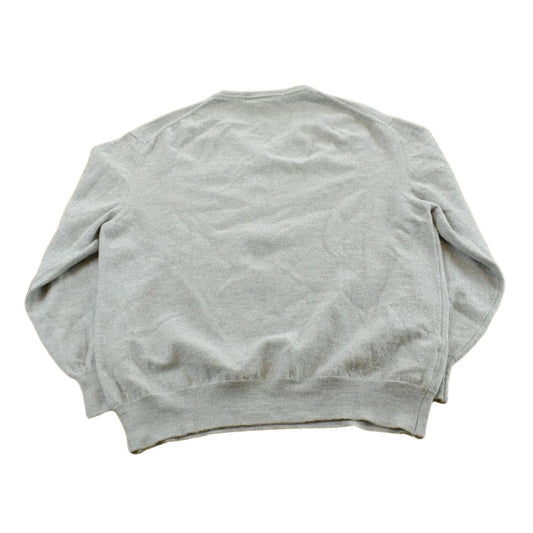 Vintage 1990s Giorgiolini V-Neck Merino Wool Knit Sweater Men's S