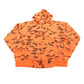 Vintage 1990s Ace Sportswear High Visibility Camo Orange Hoodie Men's 2XL