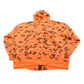 Vintage 1990s Ace Sportswear High Visibility Camo Orange Hoodie Men's 2XL