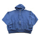 Vintage 1990s Hanes Her Way Blue Zip Up Hoodie Mens XL