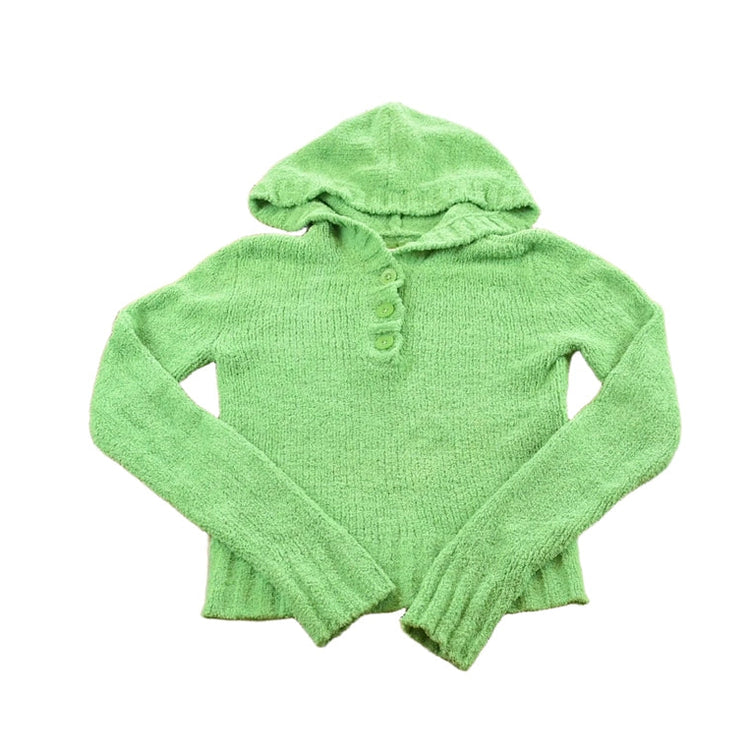 Vintage 2000s Aeropostale Knitted Hoodie Sweater Women's XS