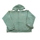 Vintage 2000s Champion Blank Green Full Zip Hoodie Sweatshirt Men's S