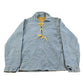 Vintage 1970s Chambray Lace Pullover Shirt Men's Medium