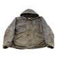 Vintage 1990s Thrashed Carhartt Distressed Canvas Hooded Jacket Men's L Tall