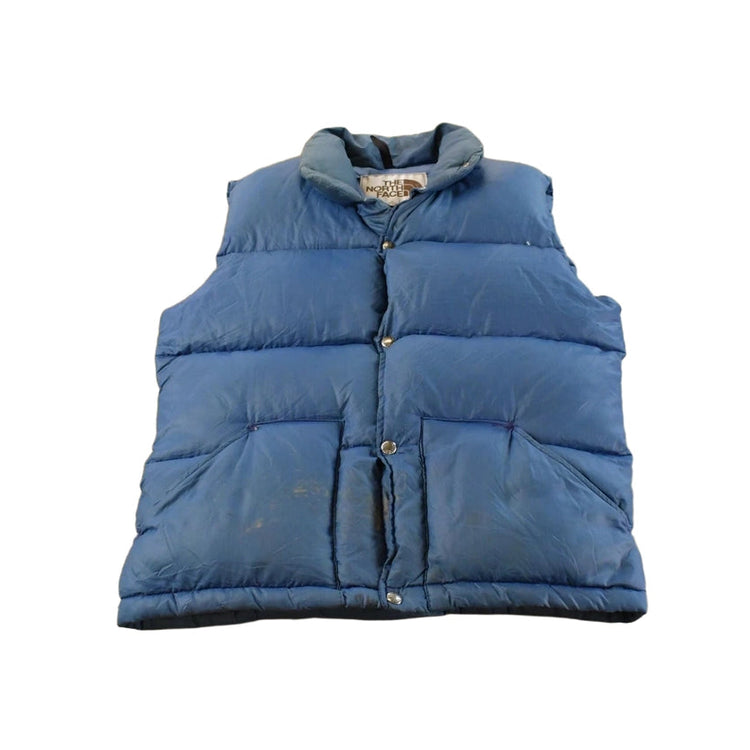 Vintage 1970s North Face Down Puffer Vest Jacket Men's Medium
