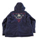 Vintage 1990s Guess USA American Flag Lined Parka Jacket Youth L-XL