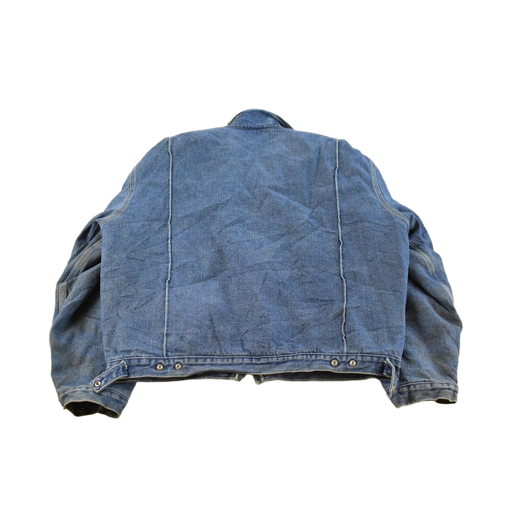 Vintage 1990s Dickies Insulated Denim Jean Jacket Men's 2XL