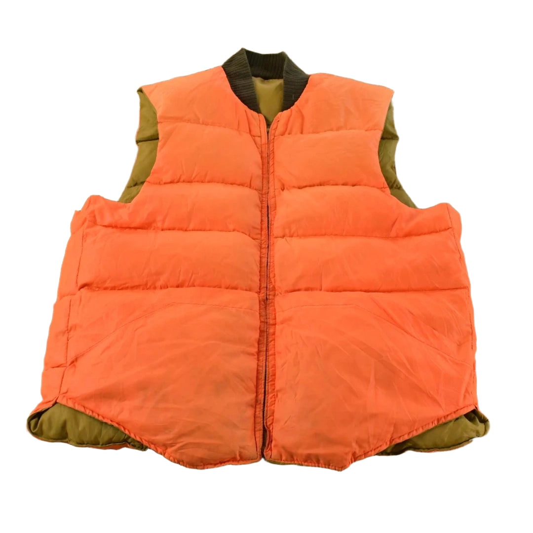 Vintage 1980s Down Design Puffer Vest Jacket Men's M