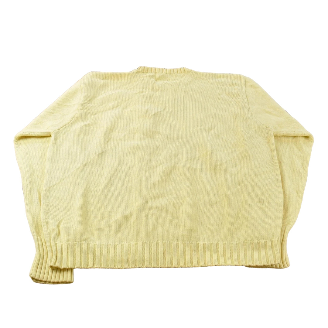 Vintage 1990s Polo By Ralph Lauren Knit Crewneck Sweater Men's XL