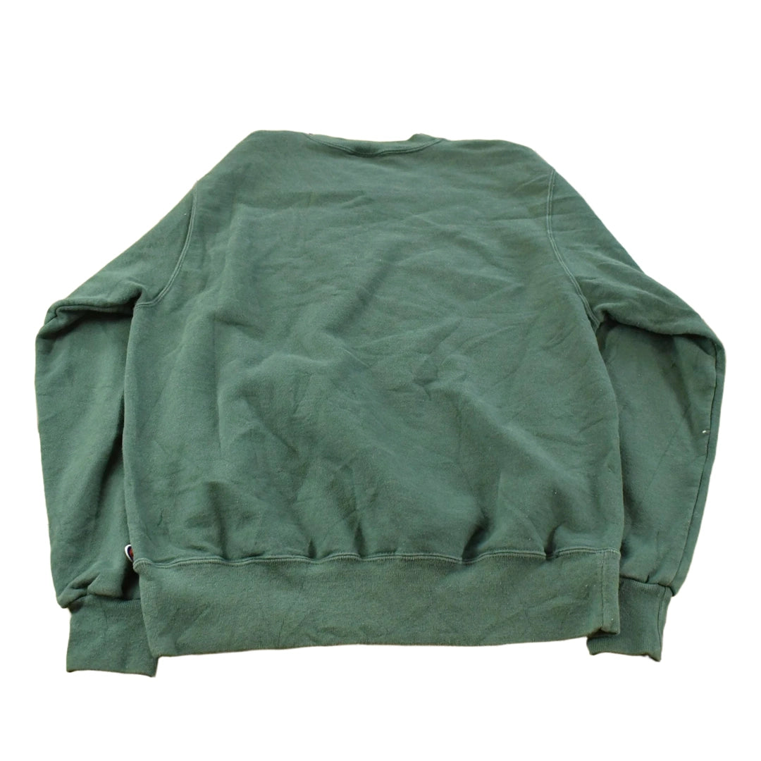 Vintage 1990s Champion Script Logo Crewneck Sweatshirt Men's Medium