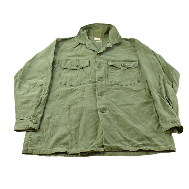 Vintage 1974 OG-107 Military Sateen Shirt Men's L