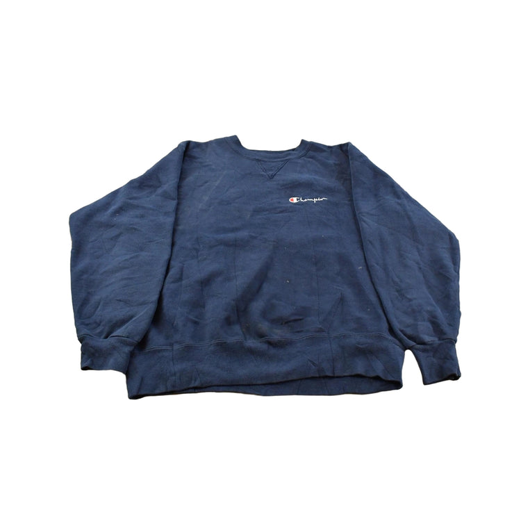 Vintage 1990s Champion Script Logo Crewneck Sweatshirt Men's Medium
