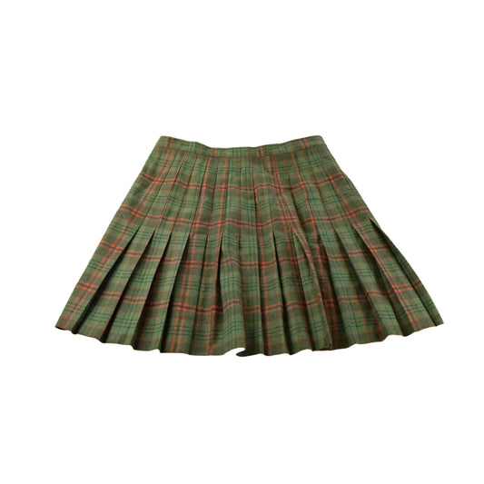 Vintage 1980s Kitz Pickles Wool Tartan Plaid Skirt Women's 33