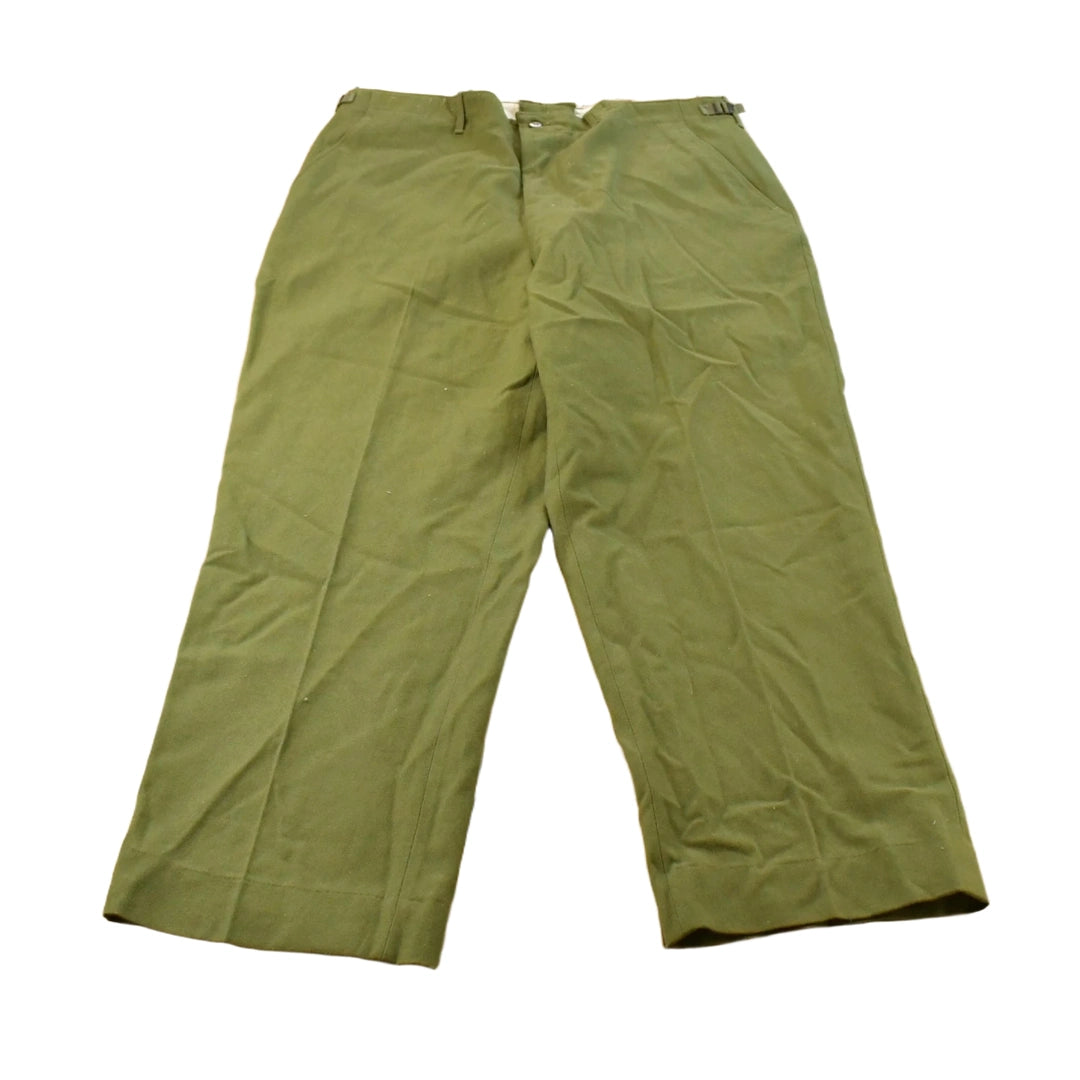 Vintage 1960s Military M-1951 Army Cargo Field Trousers Olive Drab Pants Men's 38 x 30.5