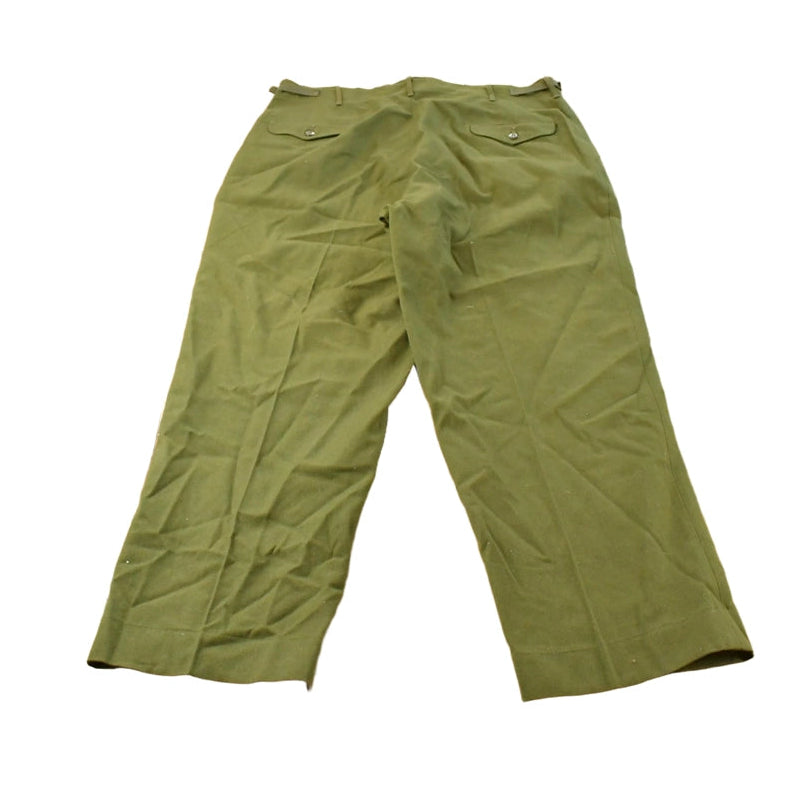 Vintage 1960s Military M-1951 Army Cargo Field Trousers Olive Drab Pants Men's 38 x 30.5