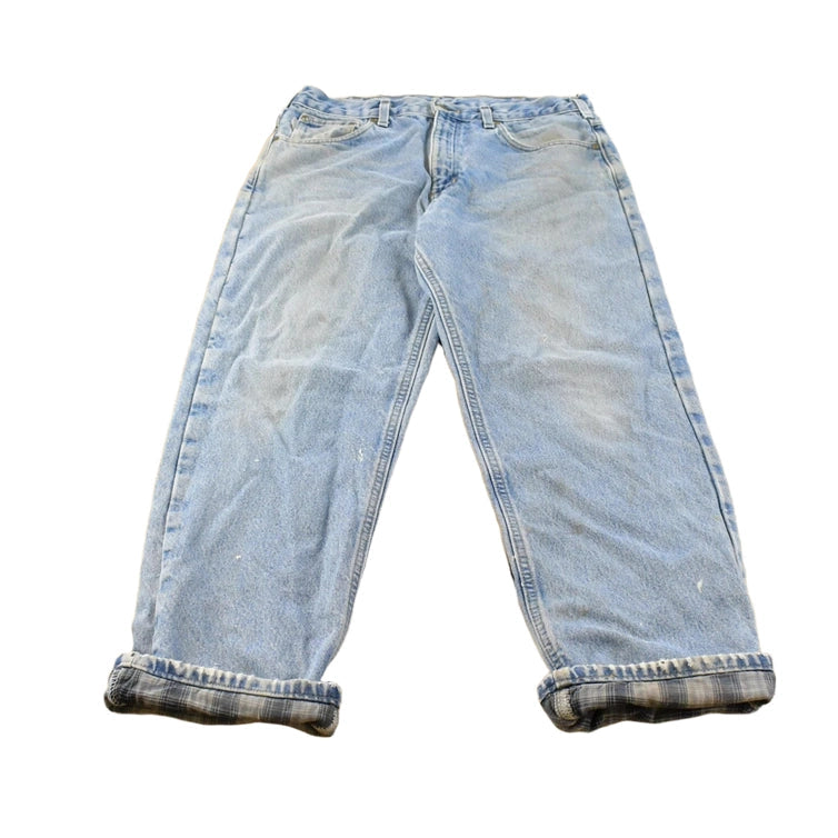 Vintage 2000s Carhartt Flannel Lined Denim Work Jeans Men's 33 x 29