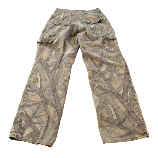 Vintage 1980s Melton Wintermaster Outdoors Tree Camo Cargo Hunting Pants Men's Small
