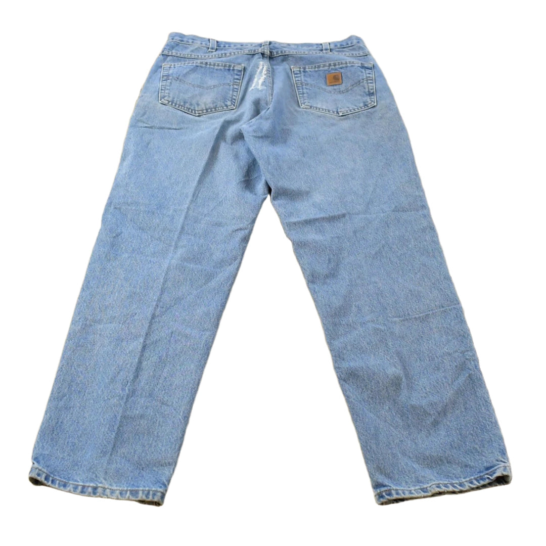 Vintage 2000s Carhartt Relaxed Fit Distressed Workwear Denim Jeans Men's 35 x 31.5