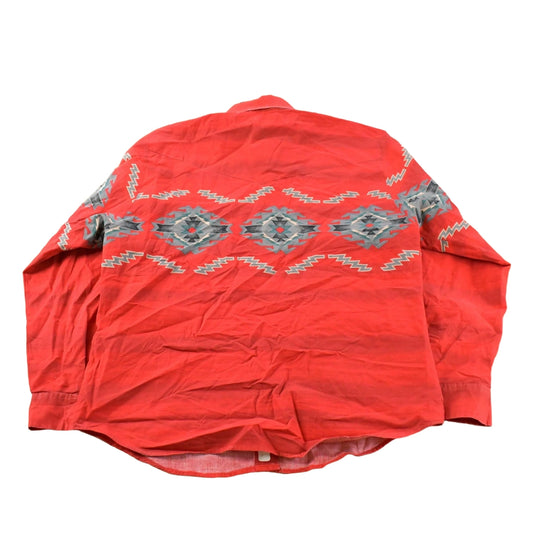 Vintage 1990s Roper Aztec Western Button Up Shirt Men's Large