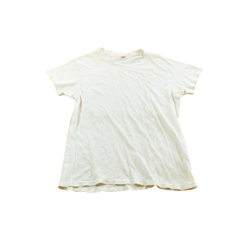 True Vintage 1970s Hanes Blank White T-Shirt Men's S