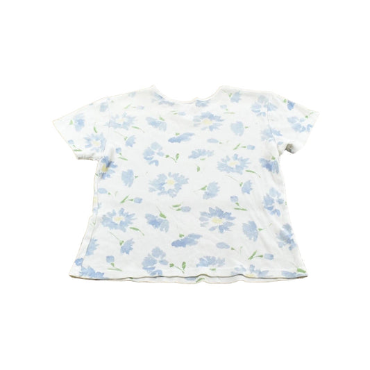 Vintage 1990s Pasta Flower Graphic Baby Tee T-Shirt Women's M