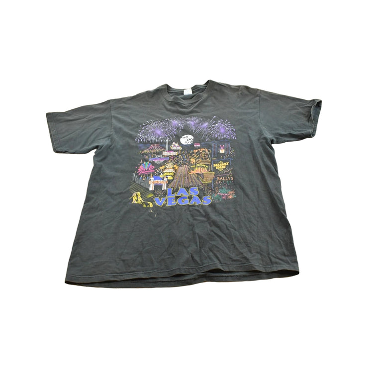 Vintage 1990s Las Vegas Nevada Casino Strip Souvenir Travel T-Shirt Men's XL