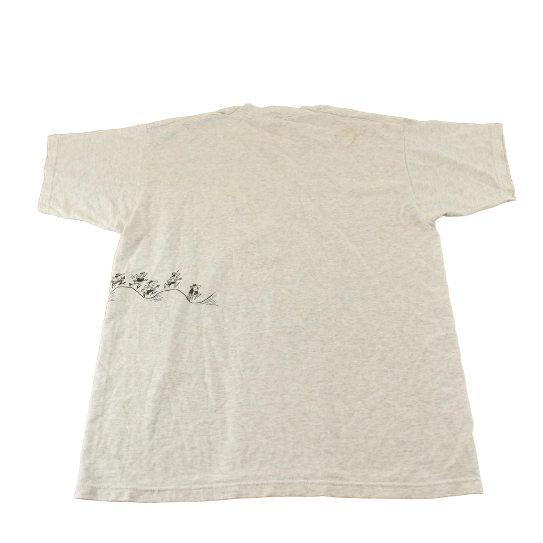 Vintage 1990s Great Ghost Chase Linton Hall School T-Shirt Men's L