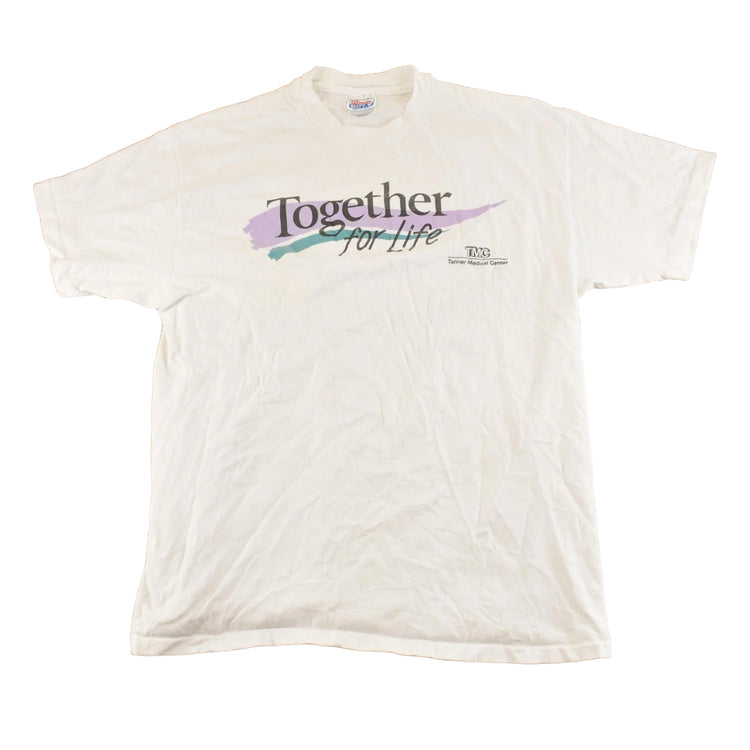 Vintage 1990s Together For Life Tanner Medical Center Graphic T-Shirt Men's L