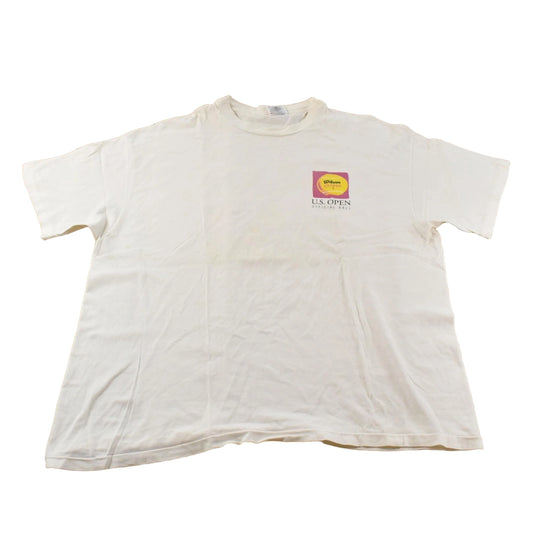 Vintage 1990 U.S. Open Tennis Graphic T-Shirt Mens XL
