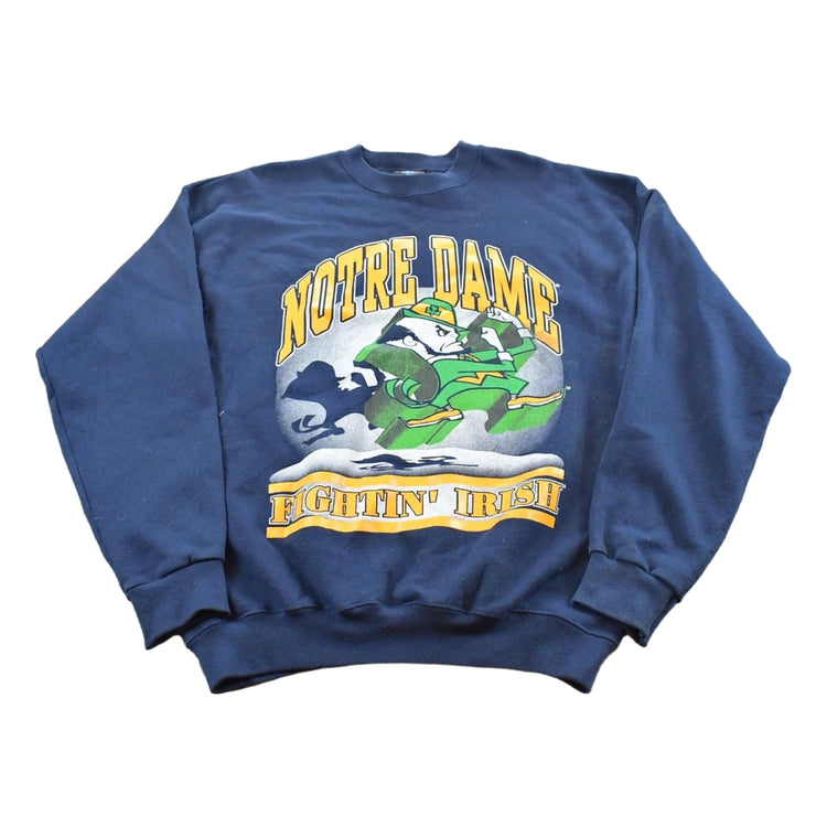 Vintage 1990s University of Notre Dame Fighting Irish Crewneck Sweatshirt Men's M