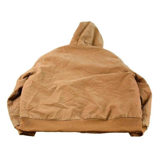 Vintage 2000s Carhartt Canvas Hooded Jacket Men's 2XL