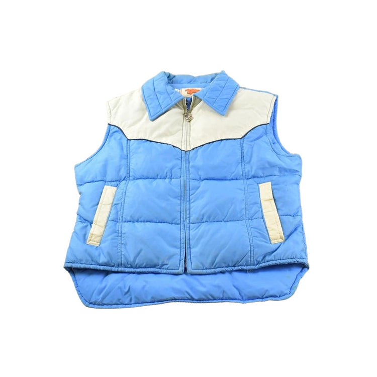 True Vintage 1970s Comfy Goose Down Western Puffer Vest Jacket Men's S