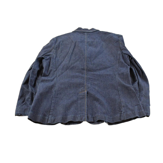 Vintage 1990s Lauren Ralph Lauren Denim Dark Blue Blazer Women's Large