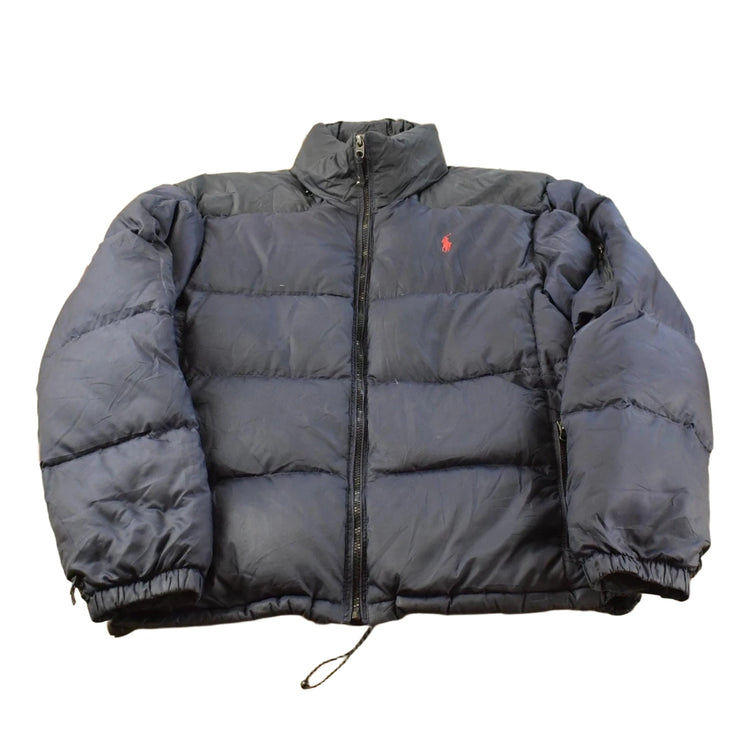 Vintage 1990s Polo By Ralph Lauren Two Tone Down Puffer Jacket Men's L