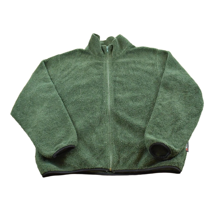 Vintage 1990s LL Bean Deep Pile Full Zip Fleece Sweater Women's XL