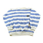 Vintage 1980s 10th Gear Striped Globe Print Crewneck Sweatshirt Men's M