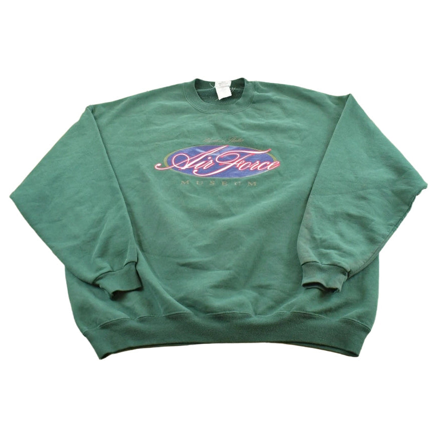 Vintage 1990s USAF Air Force Museum Souvenir Crewneck Sweatshirt Men's 2XL