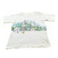 Vintage 1991 Habitat Durango Butterfly Garden Wraparound Graphic T-Shirt Men's M