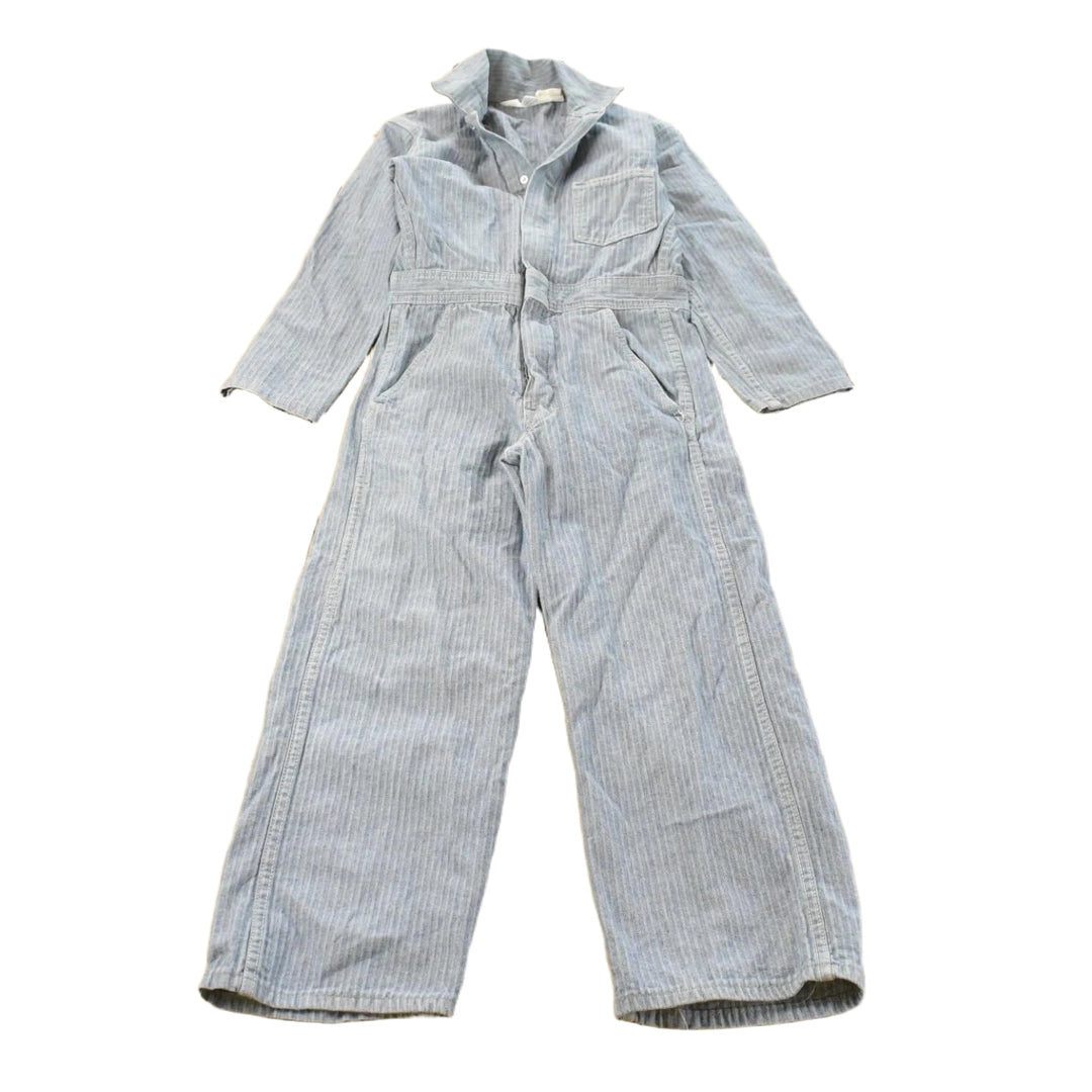 Vintage 1970s Key Imperial Denim Herringbone Mechanics Coveralls Women's 27 x 23