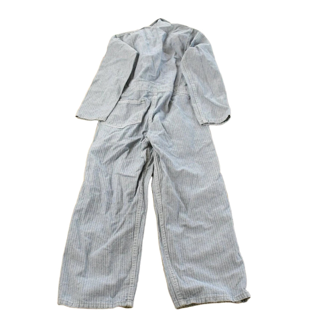 Vintage 1970s Key Imperial Denim Herringbone Mechanics Coveralls Women's 27 x 23